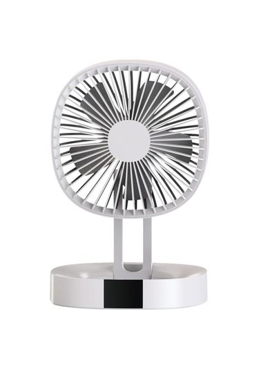 Honmex Taşınabilir Katlanabilir Masaüstü Fan 3 Hızlı Rüzgar Modu 2000mah Pil Usb Şarjlı Ev, Ofis, Seyahat İçin