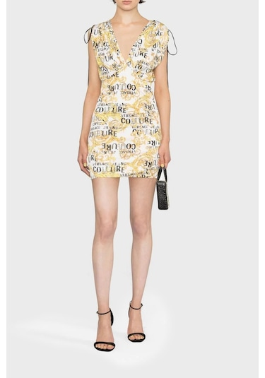 Versace Bayan Elbise 74HAO921 JS162 G03 BEYAZ