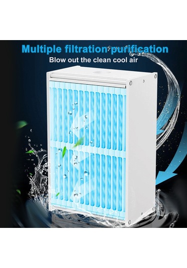 Samdoo Yeşil Mini Usb Soğutucu Fan - 3'ü 1'de: Soğutma, Nemlendirme Ve Temizleme - Taşınabilir, Dahili Pil, 3 Hız Seviyesi