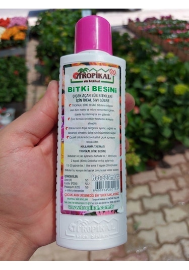 TROPİKAL Çiçek Açan Süs Bitkileri İçin Bitki Besini – 225ml