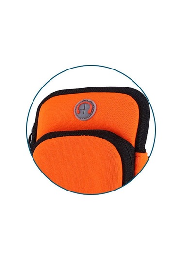 Turuncu Açık Spor Çanta Kol Çantası Kol Bandı Cep Telefonları Tuşları Spor Salonu Tarzı Koşu Tutucu Çanta Koşu Spor Salonu