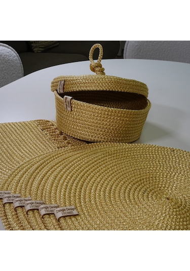 Supla Zdh-302 Yuvarlak Zengin Set Runner Sarı