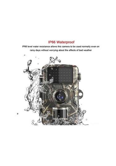 Pazly Yüksek Kalite Avcılık Kamerası 16mp 1080p Taşınabilir Gündüz Gece İz Kamerası Çok Renkli