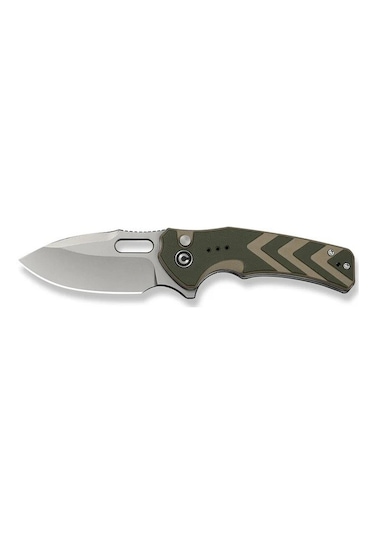 Civivi Vexron Milled Green & Tan G10 Handle Stonewashed 14c28n Blade Kamp Çakı Yeşil