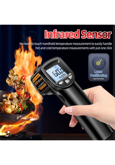 Maiyame Aneng Th103 Entegre Enstrüman -20 C 380 C Sıcaklık Ölçer, Entegre Ve Ev Kullanıma Uygun, Lcd Ekranlı, Pil Dahil Değil, Siyah