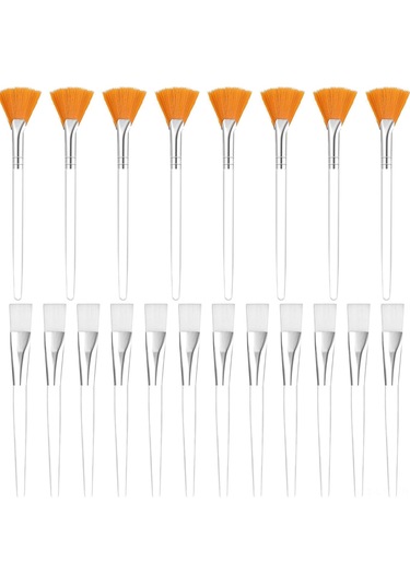 Youtek 20'li Profesyonel Fırça Seti - 8 Yelpaze Ve 12 Düz Uçlu Makyaj Fırçası