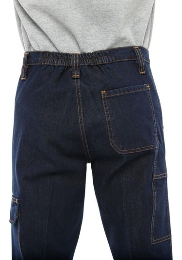 Şensel, Reflektörlü Kışlık Kot İş Pantolonu, Lacivert -82E445-