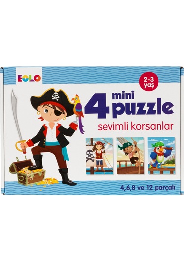 Eolo Sevimli Korsanlar 4 Mini Puzzle 30 Parça