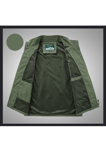 Çok Cepli, Hafif Ve Rahat Çok İşlevli Yelek Mavi