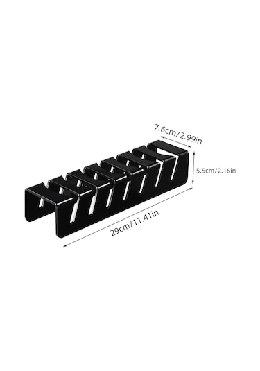 Yaozixa 14 Şapkalık Akrilik Şapka Organizatörü - Kurulum Gerektirmeyen, Kaymaz Ve Dayanıklı Siyah