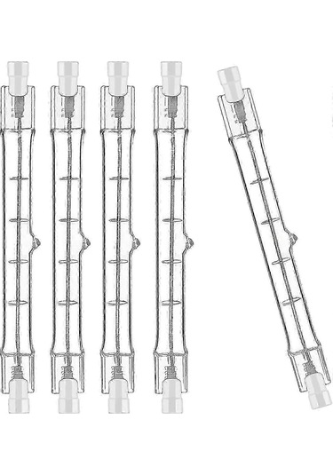 5'li R7s Halojen Ampul Seti 189 Mm 100 W 230 V, Bina Spotları İçin Kısılabilir - Kaiyi Diğer