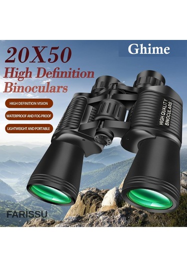 Kl65 20x50 Hd Dürbün Geniş Görüş Açısı, Yüksek Büyütme Kapasitesi Siyah