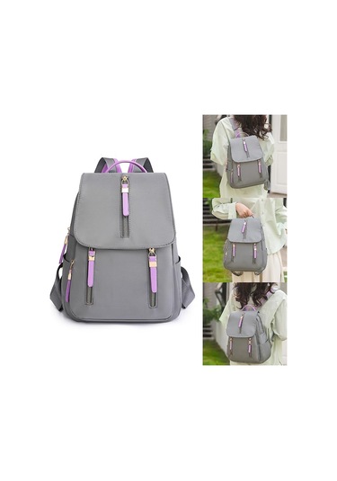 Ganzhoushop Moda Sırt Çantası Öğrenci Okul Çantası Çift Askılı Omuz Çantası Kız Seyahat Çantasıgri Çok Renkli