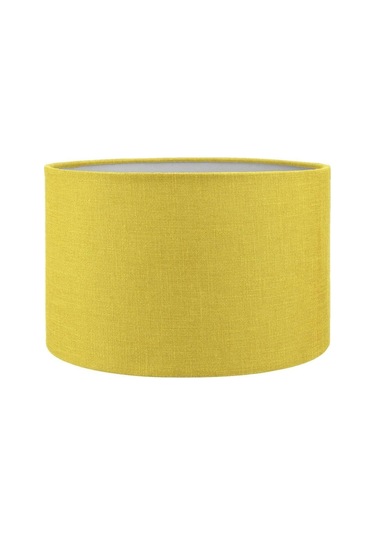 Sarı Abajur Başlığı Kumaş Silindir Çap 30 Cm A862 Sarı