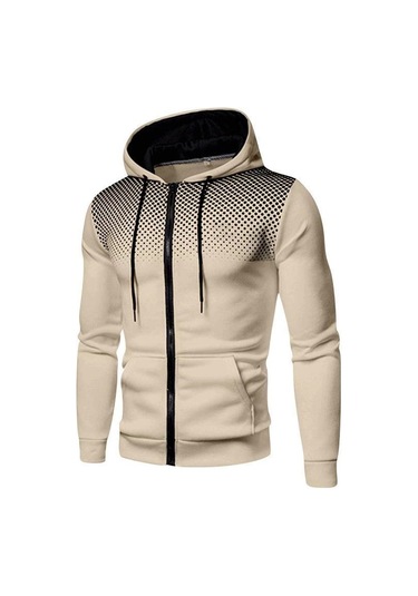 Erkek Günlük Spor Fitness Sweatshirt Sonbahar Ve Kış Sweatshirt Haki