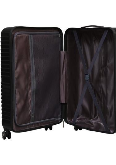 Büyük Boy %100 Polikarbon Valiz Siyah 1811 Siyah