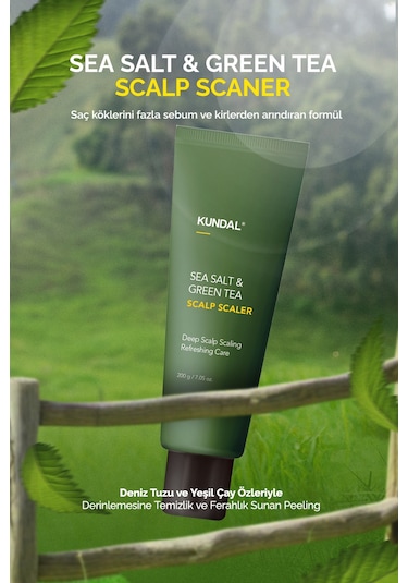 Kundal Arındırıcı Ferahlatıcı Saç Derisi Peelingi Sea Salt & Green Tea Scalp Scaler 200 G