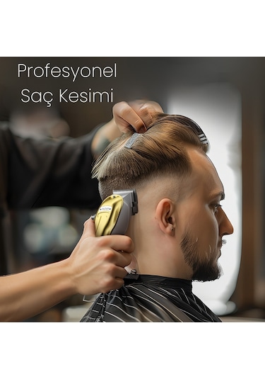 Enchen Boost 3 Gold Ayarlanabilir Başlıklı Dijital Göstergeli Şarjlı Profesyonel Saç Kesim Makinesi