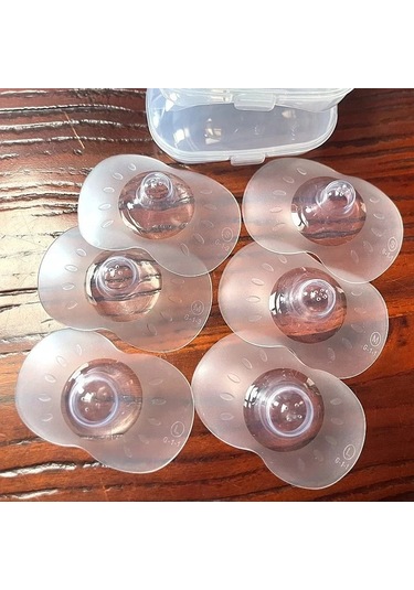 2 Adet Silikon Emzirme Meme Koruyucuları Besleme Anne Meme Çok Renkli