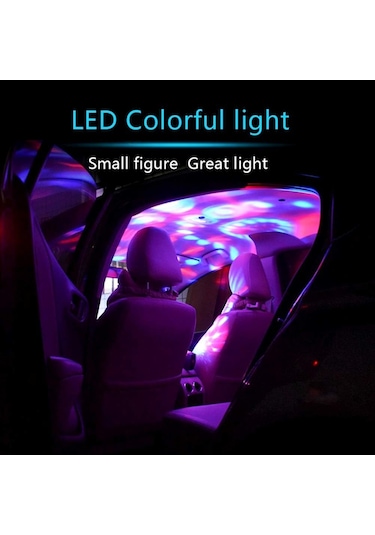 Mini Portable Magic Ball Usb Rgb Ledli Disco Topu Ufo Disko 4w Usb Tak Çalıştır