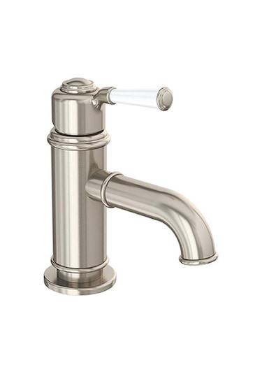 Bocchi Burlington 1004 0001 BN Lavabo Bataryası Saten Nikel