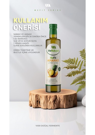 Menatural Mefit Ananaslı Detoks Sirkesi - 250 ML