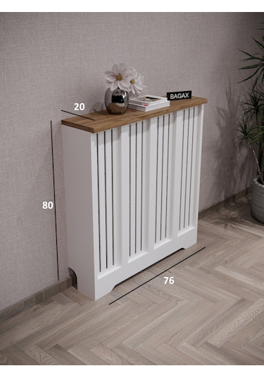 Efes Model Beyaz Üstü Çam Renk 76 CM Petek Kaplama Dresuar Çam