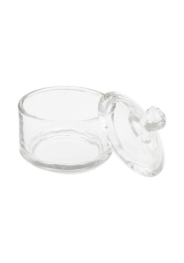 Şekerlik Mini Kapaklı Cam Şekerlik 90ml Renkli