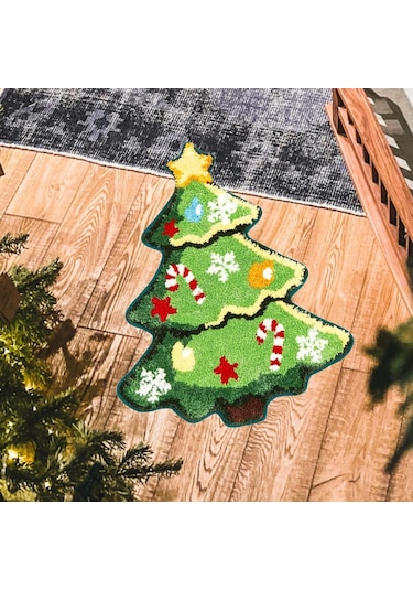 Suntek Yılbaşı Ağacı Halısı Nordic Sağlam Yumuşak Stil-c Stil C