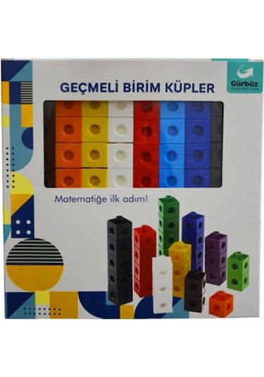 +8 Yaş Geçmeli Birim Küpler 100 Adet (gürbüz Yayınları)