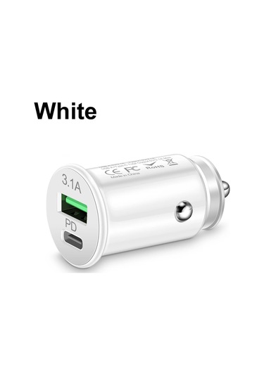 Guseyee3.1a Usb Type C Hızlı Araba Şarj Cihazı - Telefon Ve İpad İçin Mini Oto Şarj Aleti Abdistribütör Garantili