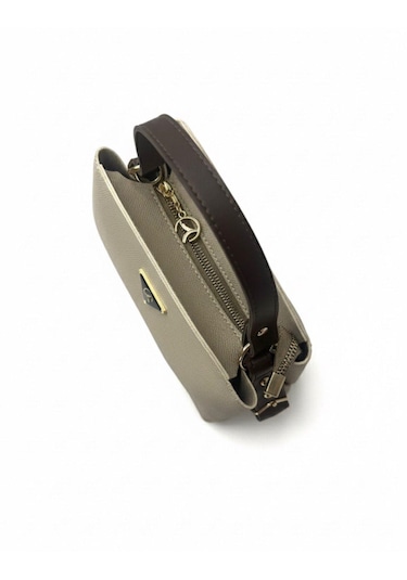 Addy Vizon Dokulu Ayarlanabilir Askılı Omuz Ve El Çantası Vizon