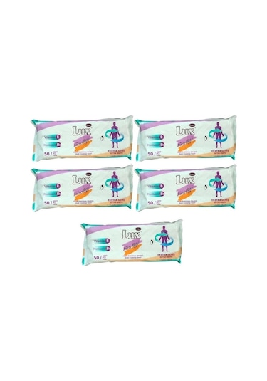 Lux Hasta Vücut Temizleme Havlusu 50'li 5 Adet 1000'li Set