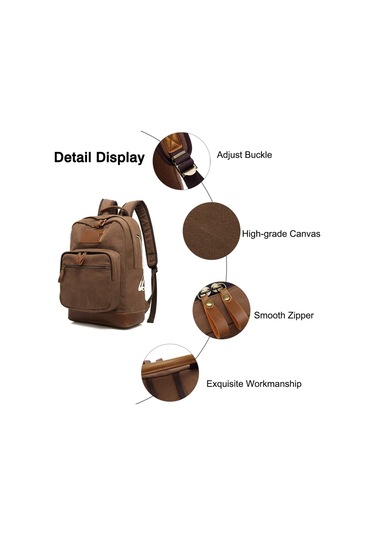 Kanvas Sırt Çantası, Okul Çantası, Yürüyüş Sırt Çantası, Dış Sarı