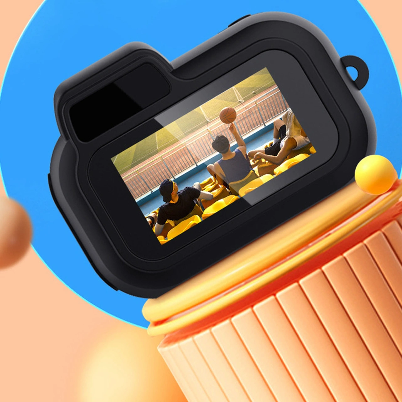 Xiyyadms Mini Dijital Kamera: 1080p Hd Video, 160 Geniş Açı Lens, Kol Bantlı Taşınabilir, Öğrenci Ve Günlük Kullanıma Uygun