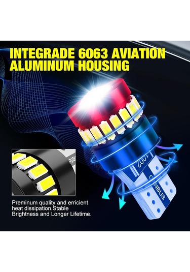 jmsstore 2 Adet W5w T10 Led Ampuller Canbus 3014 + 3030 18smd 6000 K 168 194 Led 5w5