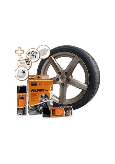 Foliatec Jant Metal Sprey Folyo Yüzey Kaplama Seti 2x400ml. Metalik Bronz Mat
