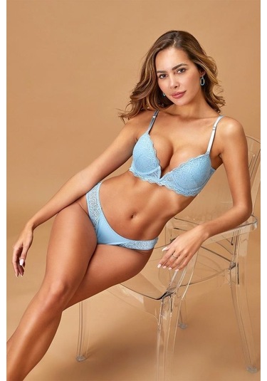 Nurteks Kadın Dantelli Destekli Sütyen Külot Takımı 4411 001