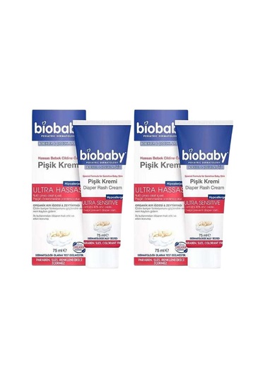 Biobaby Pişik Bakım Kremi 75ml X2 Adet