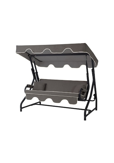 Morus 2 Kişilik Sabit Bahçe Balkon Teras Salıncağı - Antrasit