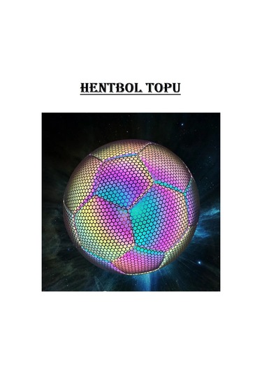 Kapris Fosfor Desenli Dikişli Hentbol Topu X734 Çok Renkli