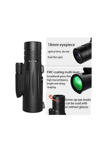 Monoküler Hd Bak4 Prısm İle Yüksek Güçlü Teleskop Fmc Çoklu Kaplamalı Büyük Görünen Ve Büyük Objektif Lens Çeşitli Açık Hava Sporları İçin Uygundur
