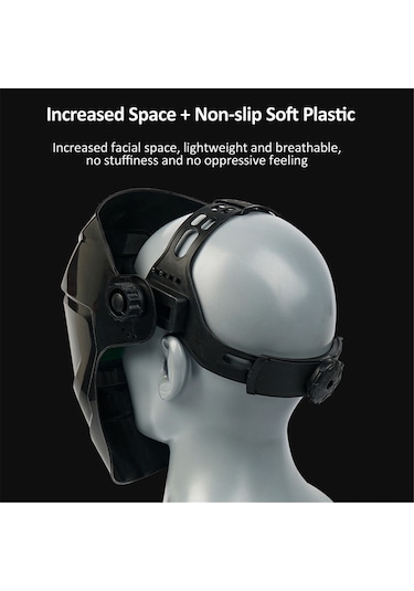 Symbee Otomatik Kararan Kaynak Maskesi - Güneş Enerjili, 9-13 Seviye Ayarlanabilir, 20 Koruma Camı + Baş Lambası İçeren Profesyonel Set