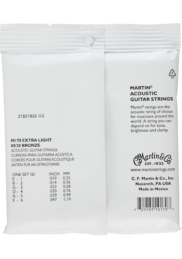 MARTIN & CO Akustik Gitar Teli (10-47) M170 Extra Lıght