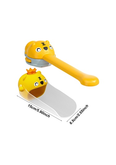 Xurunkeji Karikatür Hayvanlar Musluk Genişleticisi Çocuklar İçin El Yıkama Banyo Lavabo Aksesuarları Mutfak Bebek Yıkama İçin Uygun Yeşil