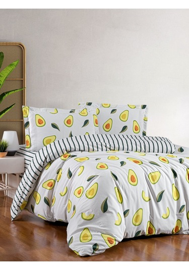Fitted Ranforce Nevresim Takımı Çift Kişilik Avocado Diğer