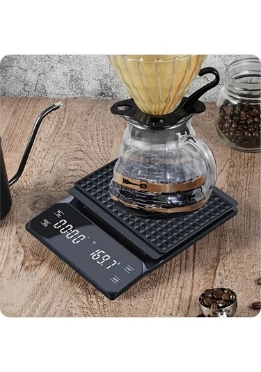 Fastbuy Wangxi Beyaz Plastik 3000g Dijital Terazı, Mutfak Kahve Ve Tahıl Ölçer, Hassas Dokunmatik Tasarım Beyaz