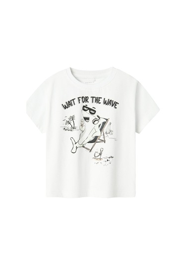 Name It Nmmzekla Nreg Ss Top Beyaz Erkek Çocuk Kısa Kol T-shirt Beyaz