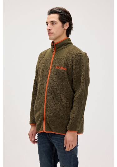 Galvin Haki Erkek Full-zip Polar Sweatshirt Haki