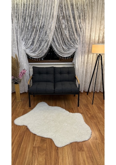 Modern Uzungöl Balkon, Bahçe, Cafe - Metal Kanepe Koltuk Takımı 2'li Antrasit